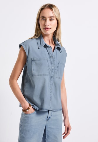 STREET ONE Bluse in Blau: Vorderseite