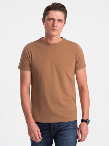 Ombre Shirt 'OM-TSBS-0146' in Brown: front