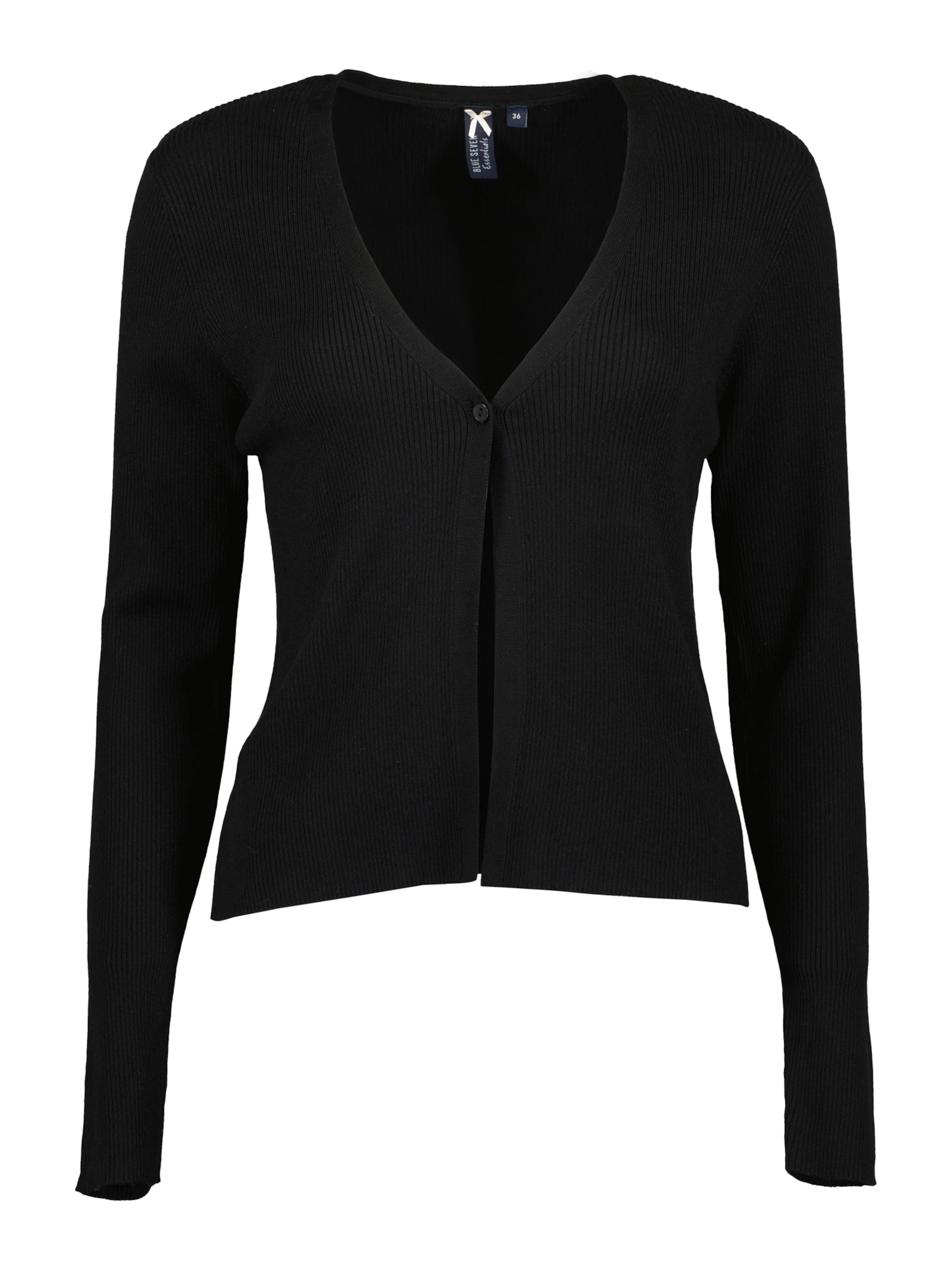 BLUE SEVEN Kardigan – černá: přední strana
