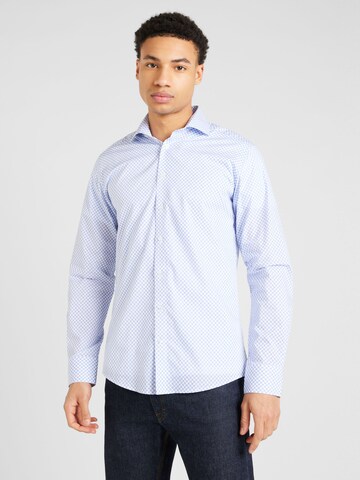 Coupe regular Chemise Bruun & Stengade en bleu : devant