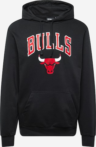 NEW ERASweater majica 'NBA' - crna boja: prednji dio