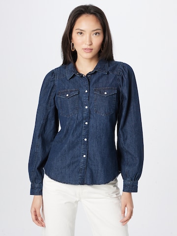 ONLY Blouse 'MALLORY' in Blauw: voorkant