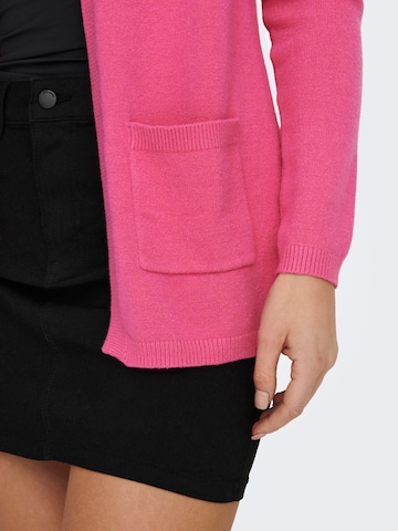 JDY Knit Cardigan 'MARCO' in Pink