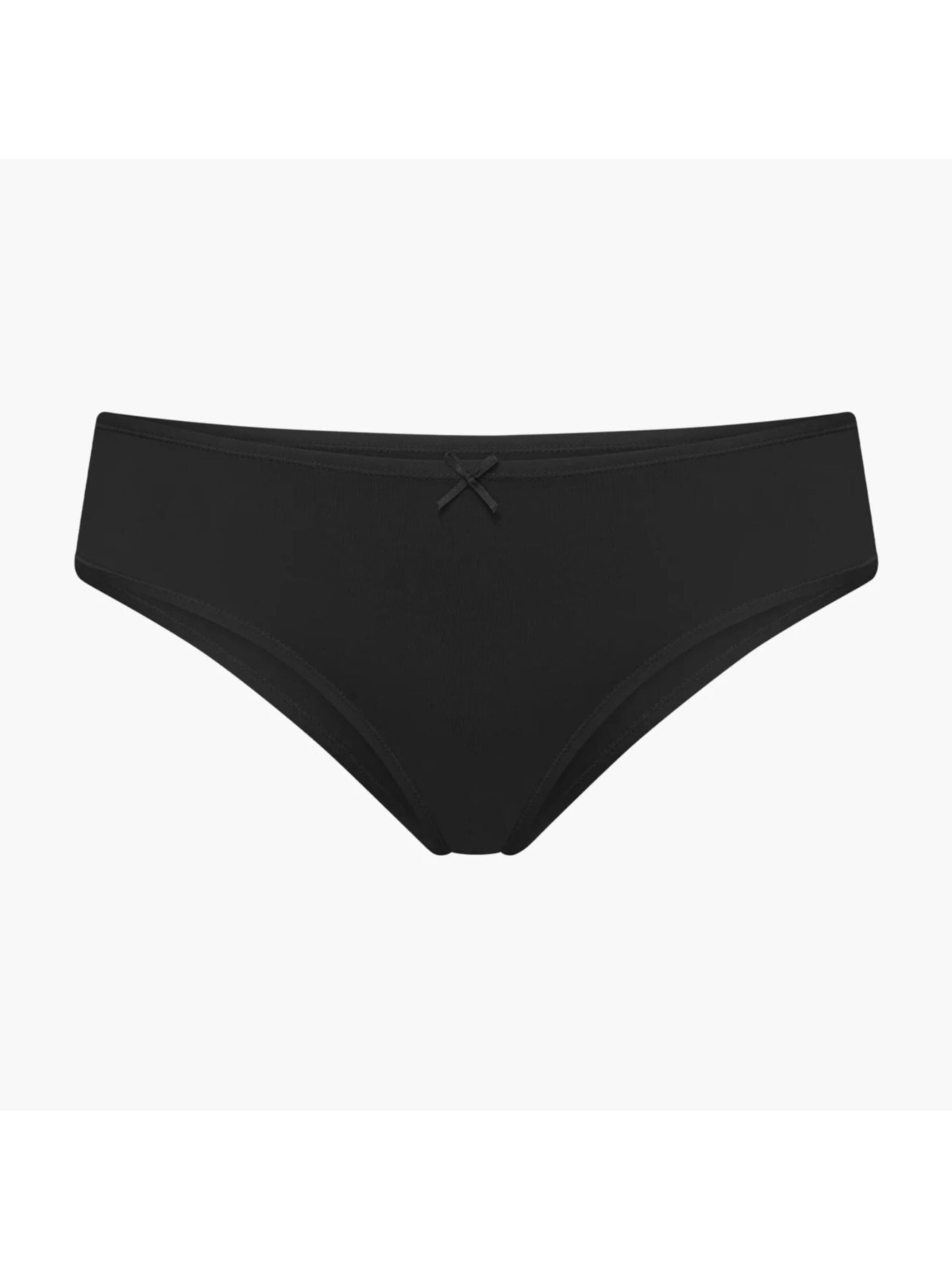 Slip 'Cotton Brazilian Slip' di cfab (formerly creamy fabrics) in nero: frontale