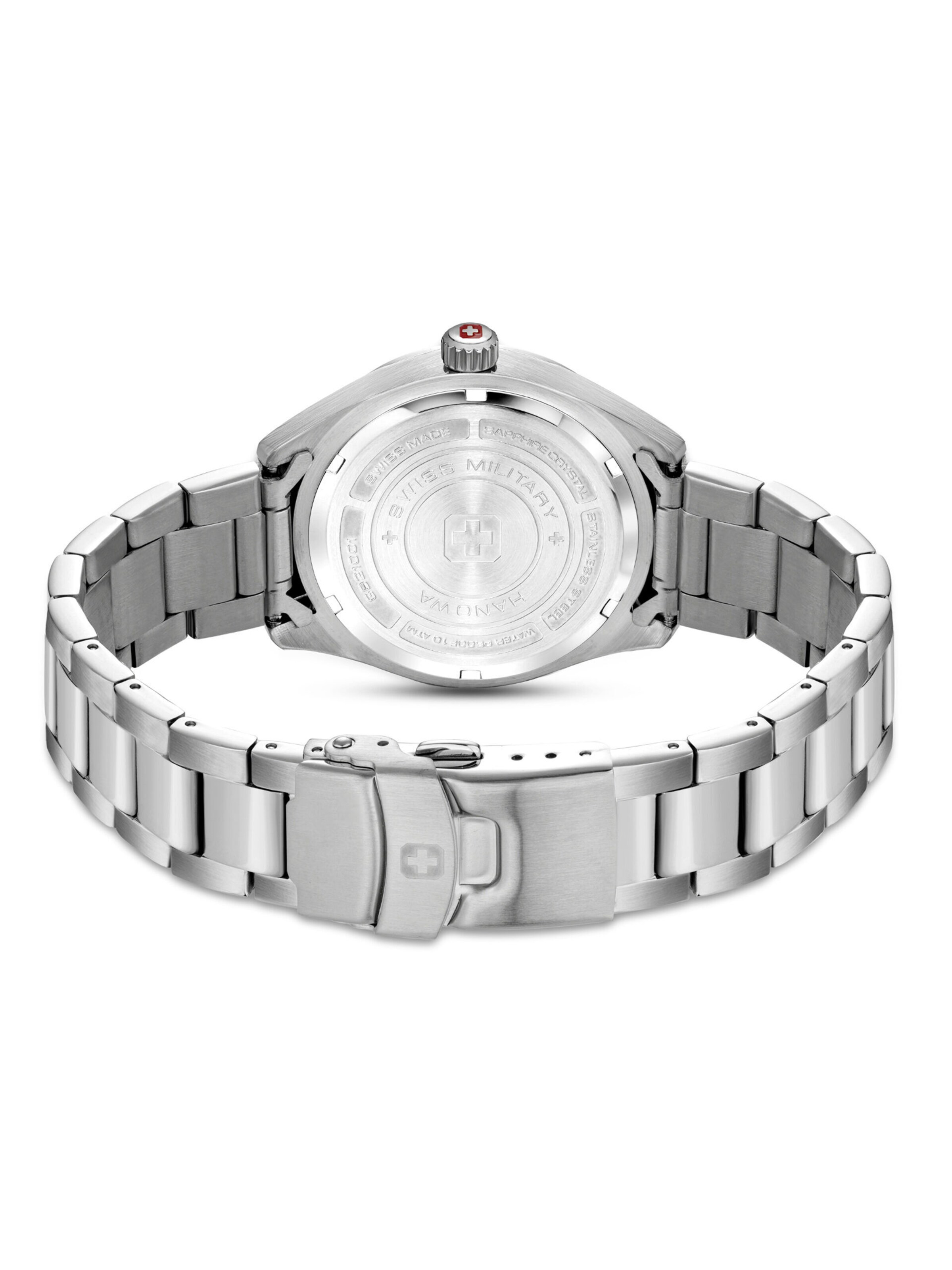 SWISS MILITARY HANOWA Analoog horloge 'Roadrunner' in Zilver