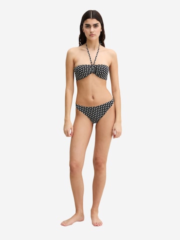 Marc O'Polo Bikini bottom ' Palm Border Geo ' in Black: front