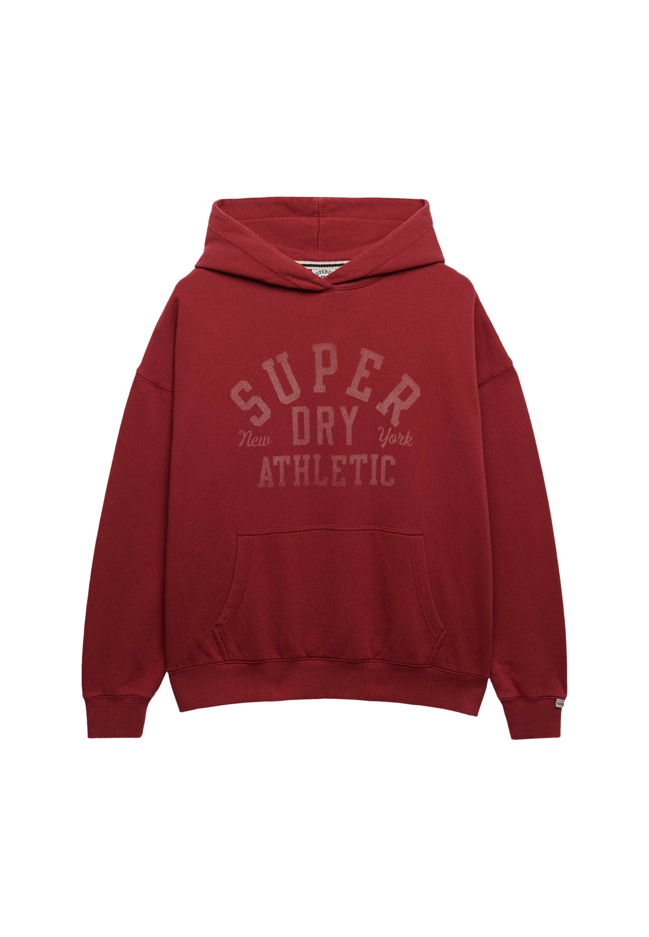 Sweat-shirt 'Athletic Essentials' Superdry & Co en rouge : devant