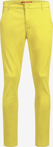 Rock Creek Slim fit Chino Pants in Yellow: front