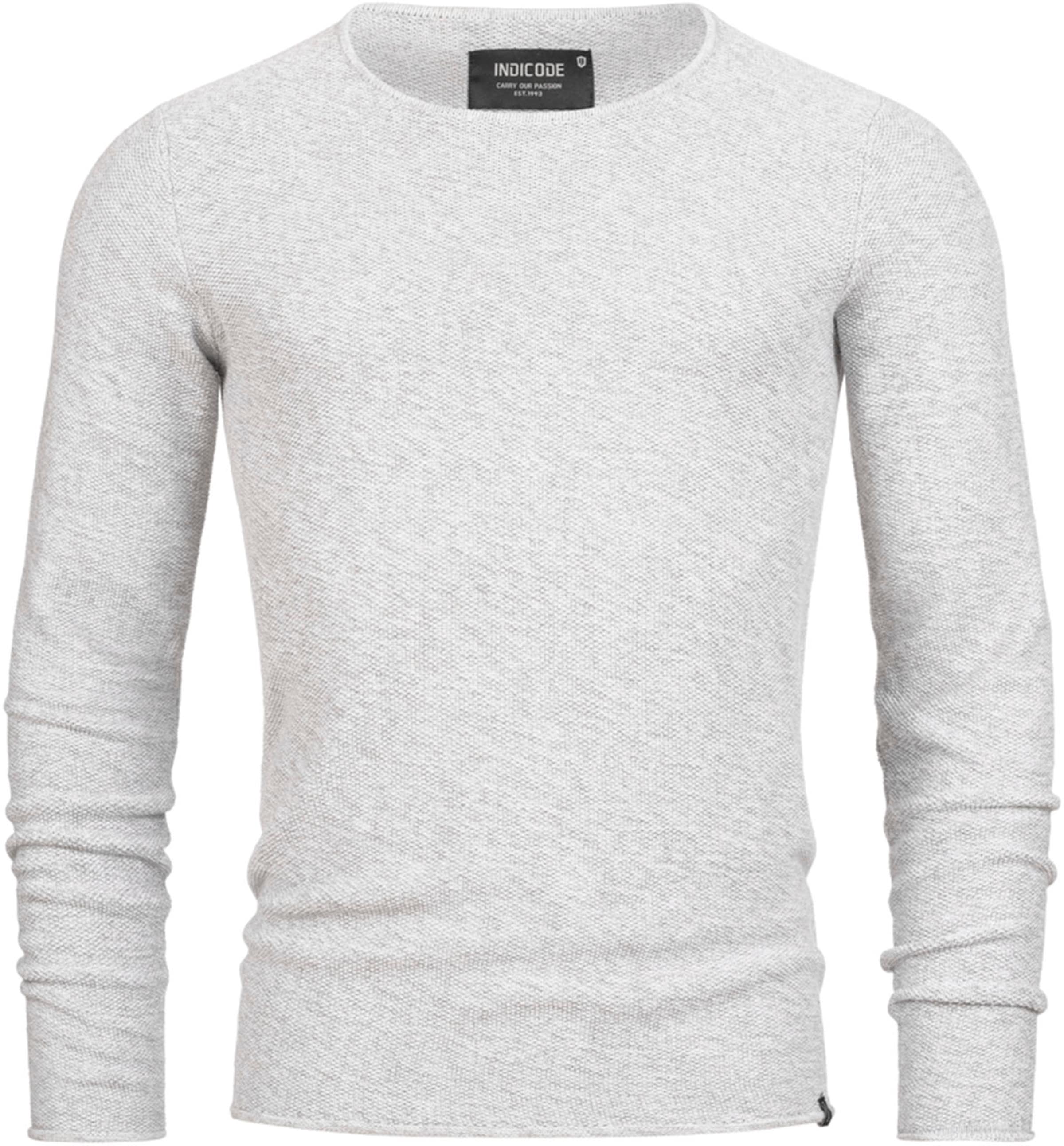 INDICODE JEANS Sweater in White: front