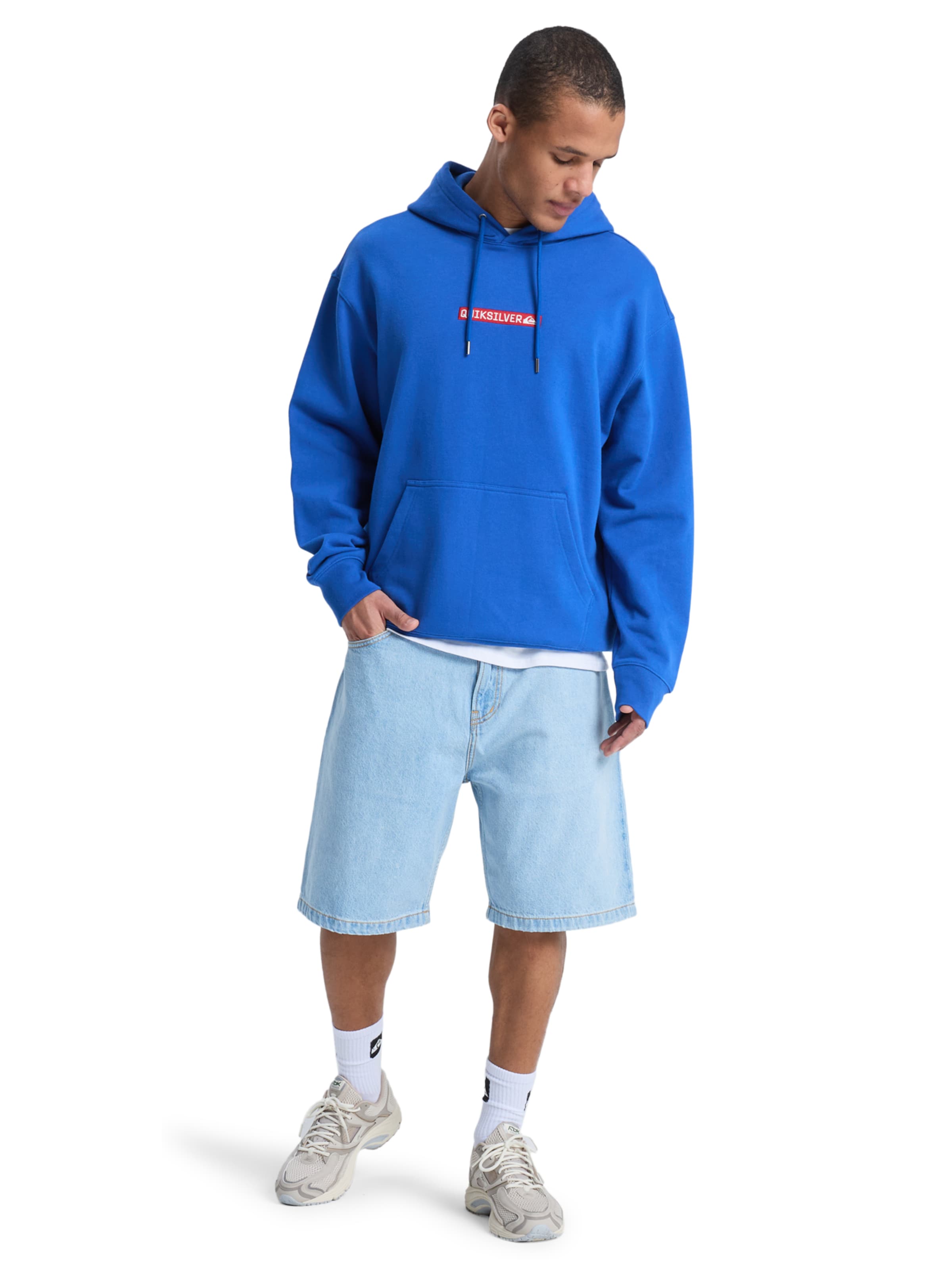 QUIKSILVER Baggy Jeansshorts in Blau