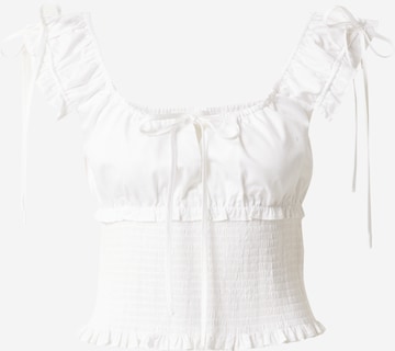 Bella x ABOUT YOU Blouse 'Linda' in White: front