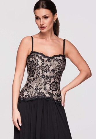 Ombre Abendkleid in Schwarz