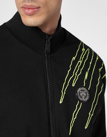 Plein Sport Sweat jacket 'Scratch' in Black