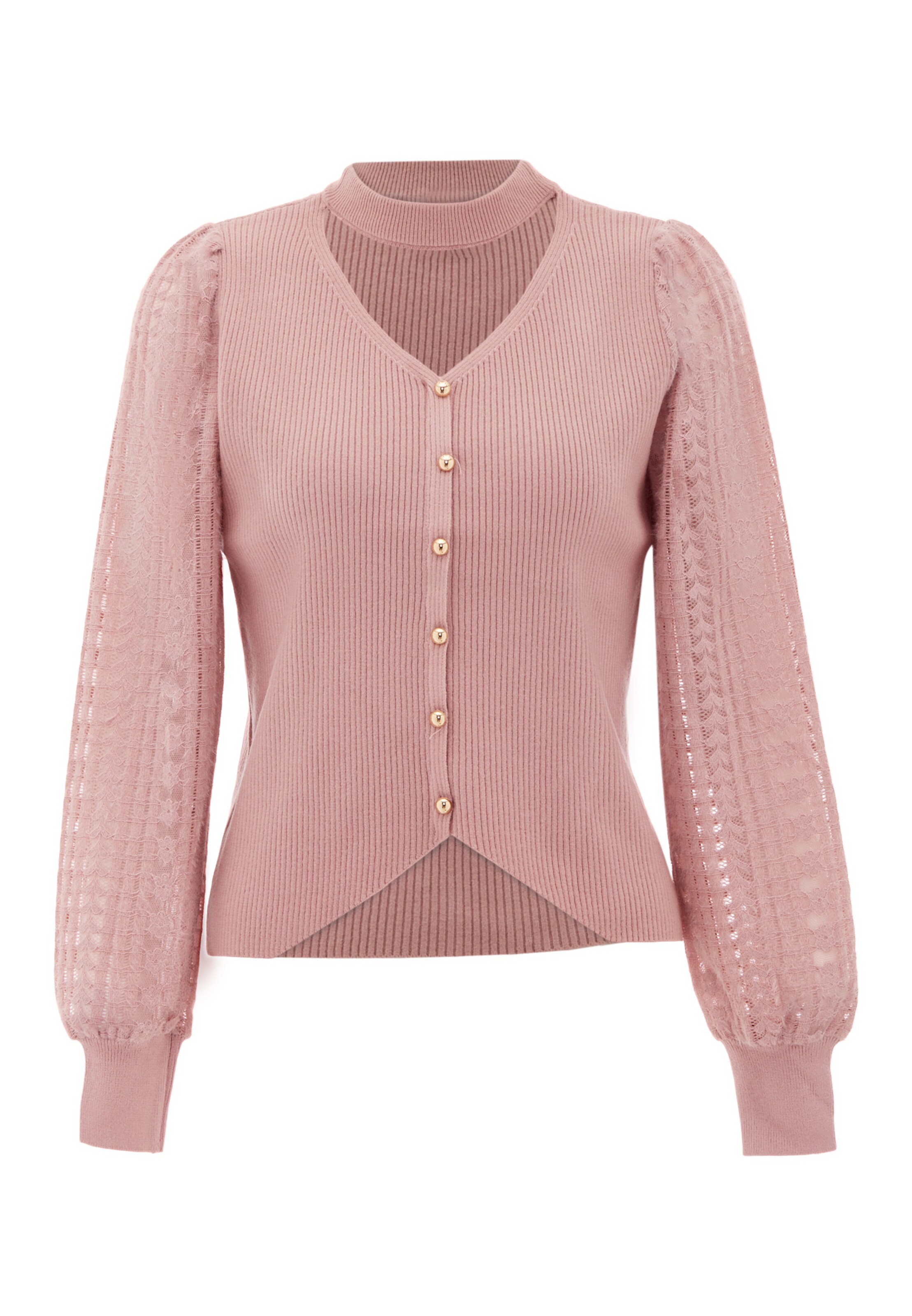 NAEMIKardigan - roza boja: prednji dio