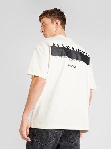 Maglietta 'REDACT' di AllSaints in bianco: frontale
