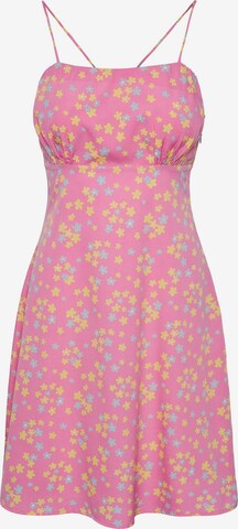 PIECES Letní šaty 'HUMUNA' – pink: přední strana