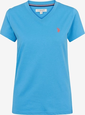 U.S. POLO ASSN. Top in Blauw: voorkant