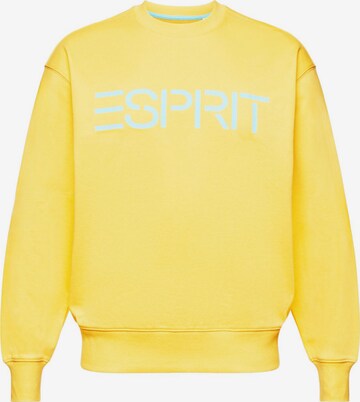 Sweat-shirt ESPRIT en jaune : devant