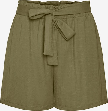 PIECES Regular Shorts 'LINDA' in Grün: predná strana