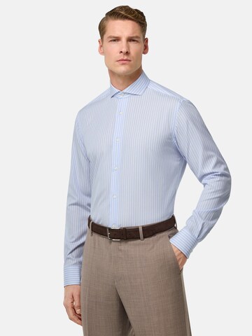 Regular fit Camicia business di Boggi Milano in blu: frontale