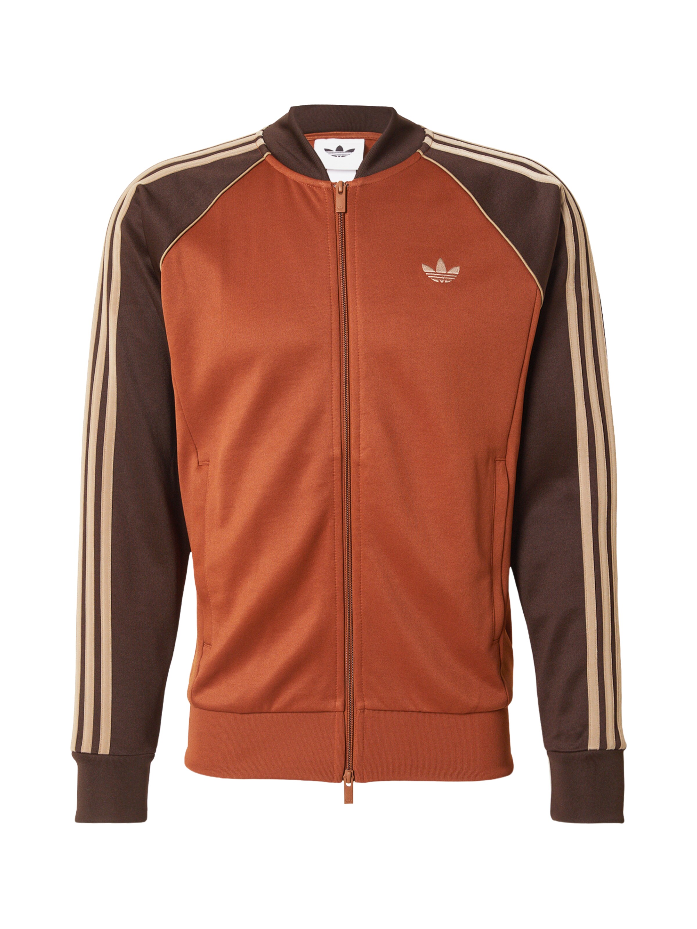ADIDAS ORIGINALS Mikina – hnědá: přední strana