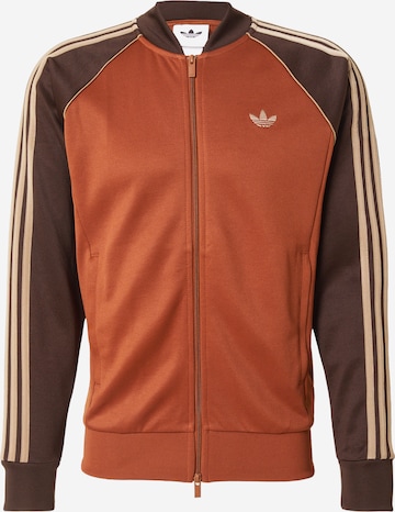 ADIDAS ORIGINALS Mikina – hnědá: přední strana