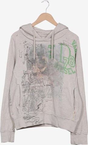 DIESEL Sweatshirt & Zip-Up Hoodie in S in Grey: front