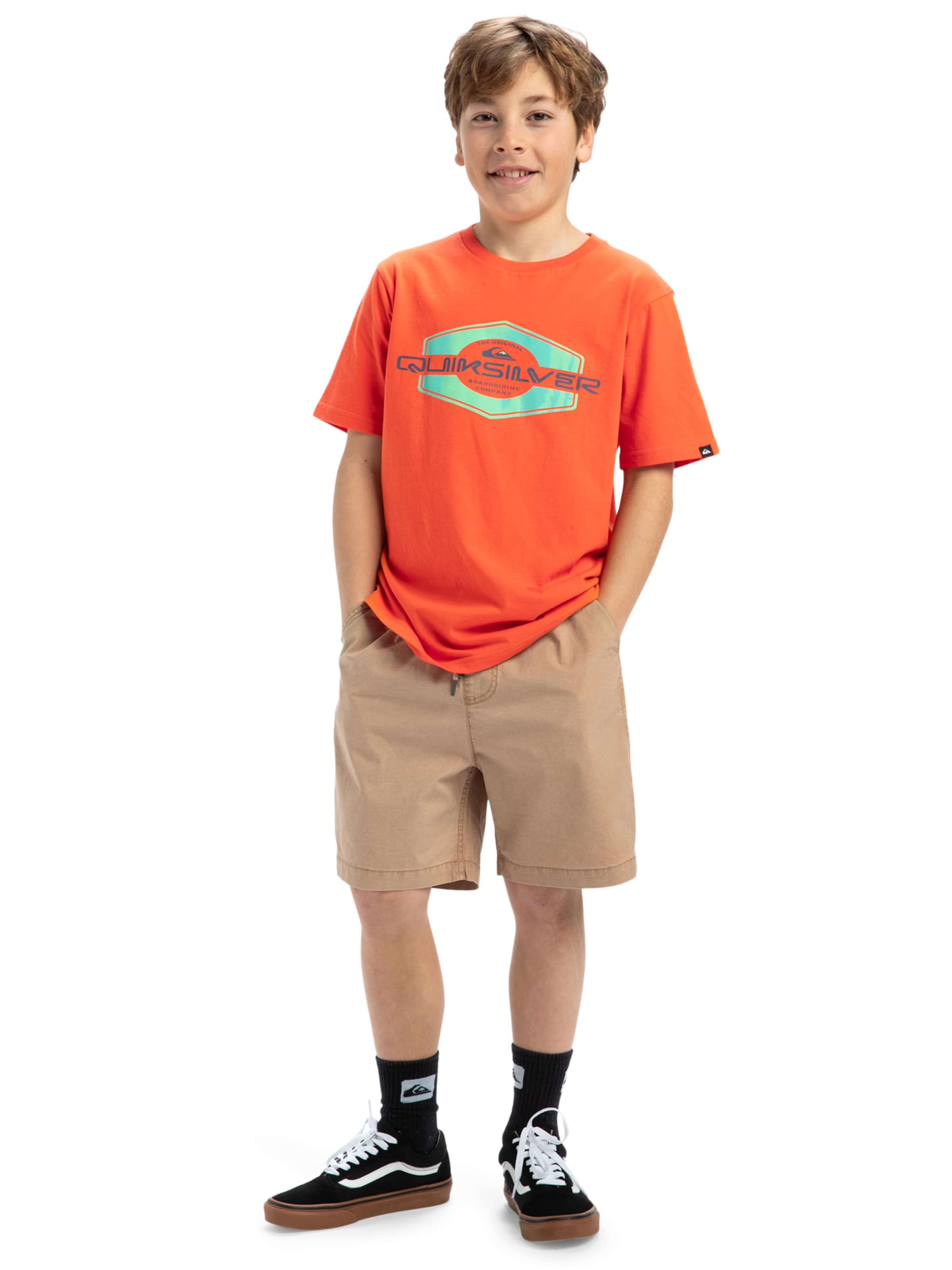 QUIKSILVER Regular Shorts 'Taxer Youth 15' in Grün