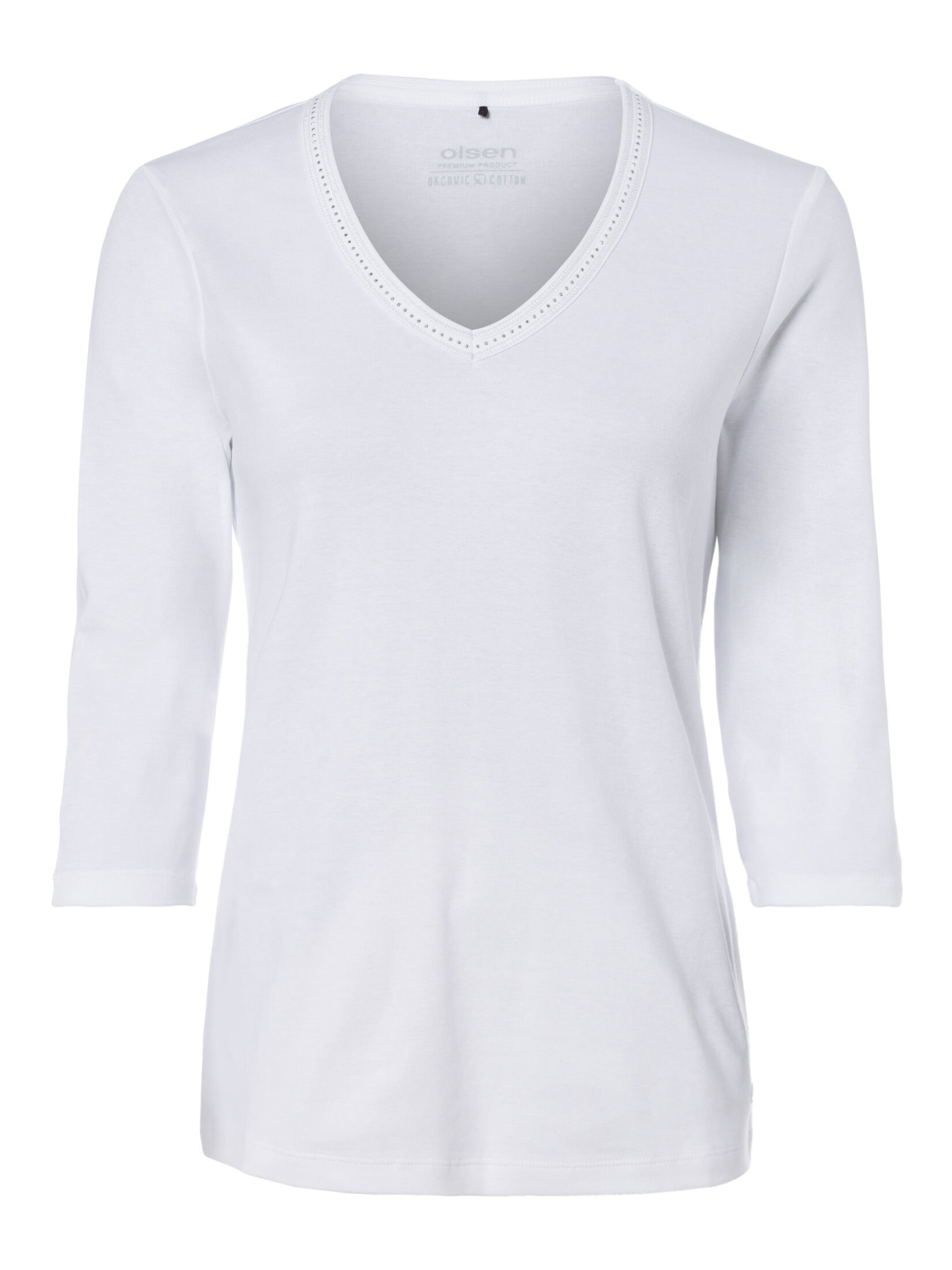 T-shirt Olsen en blanc : devant