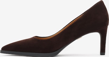 Kazar - Zapatos con plataforma en marrón: frente