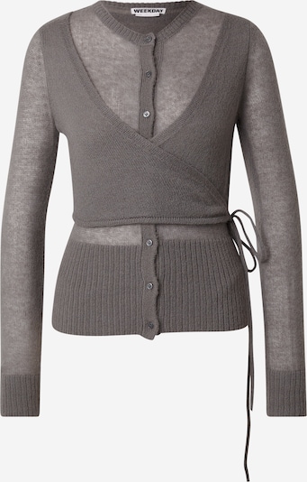 WEEKDAY Neuletakki 'Drifa' värissä harmaa, Tuotenäkymä