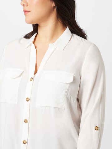 Vero Moda Curve Блуза 'Bumpy' в бяло