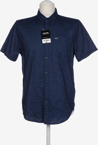 HOLLISTER Button Up Shirt in S in Blue: front