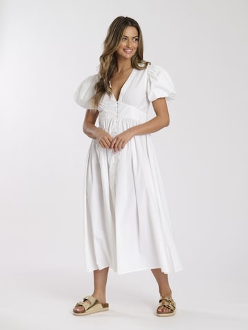 Robe South Beach en blanc : devant