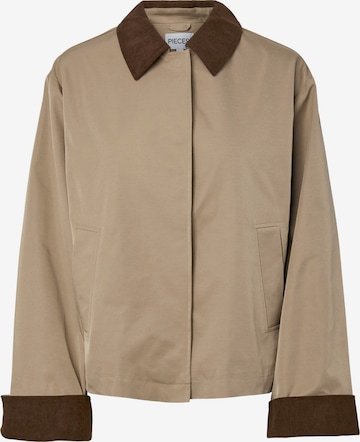 PIECES Övergångsjacka 'PCJORMA' i grå: framsida