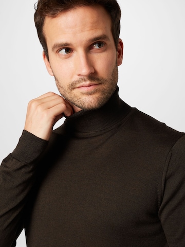 Casual Friday Regular fit Sweater 'Konrad' in Brown