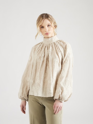 DRYKORN - Blusa 'DUMONDA' em bege: frente