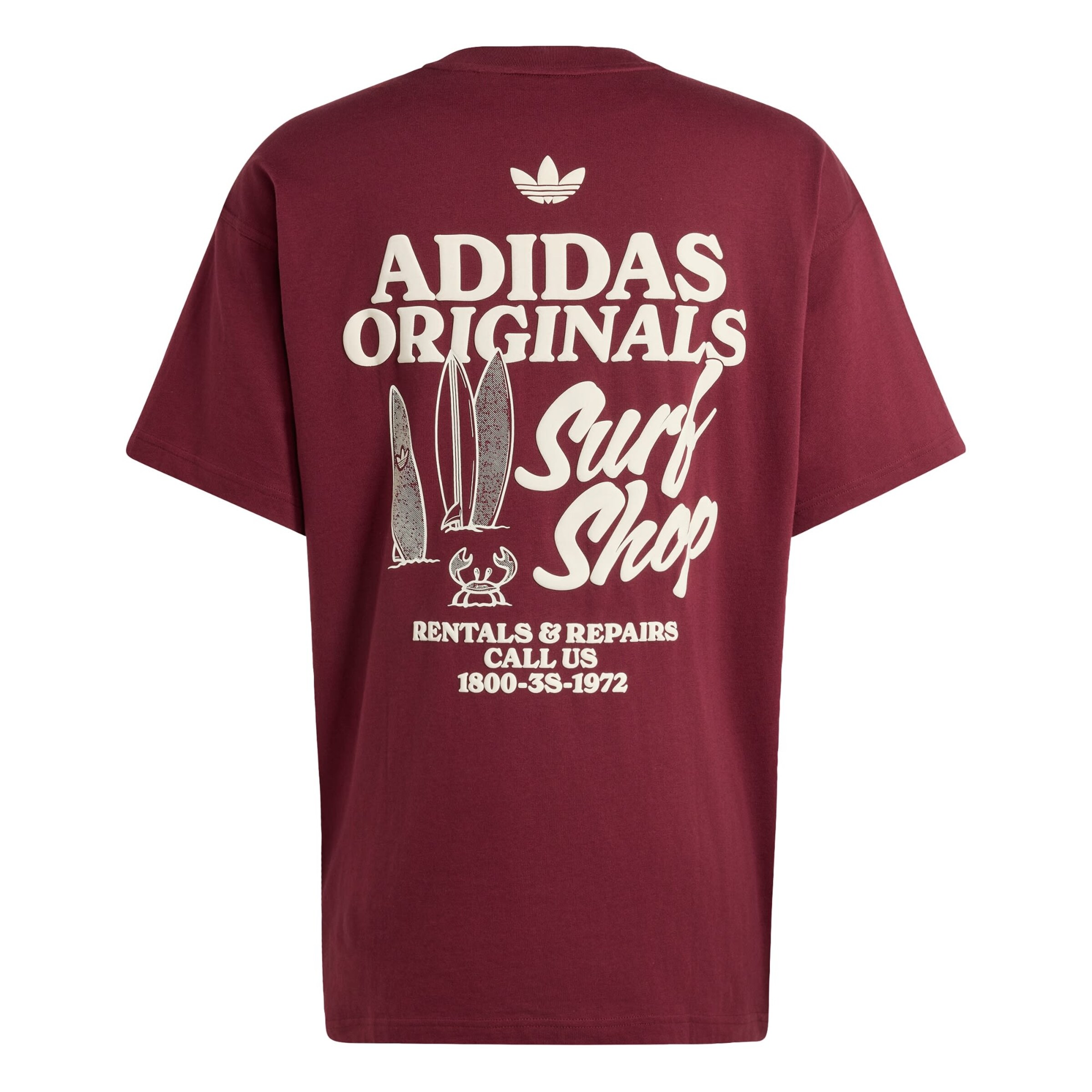 ADIDAS ORIGINALS Shirt 'Surf Shop' in Red