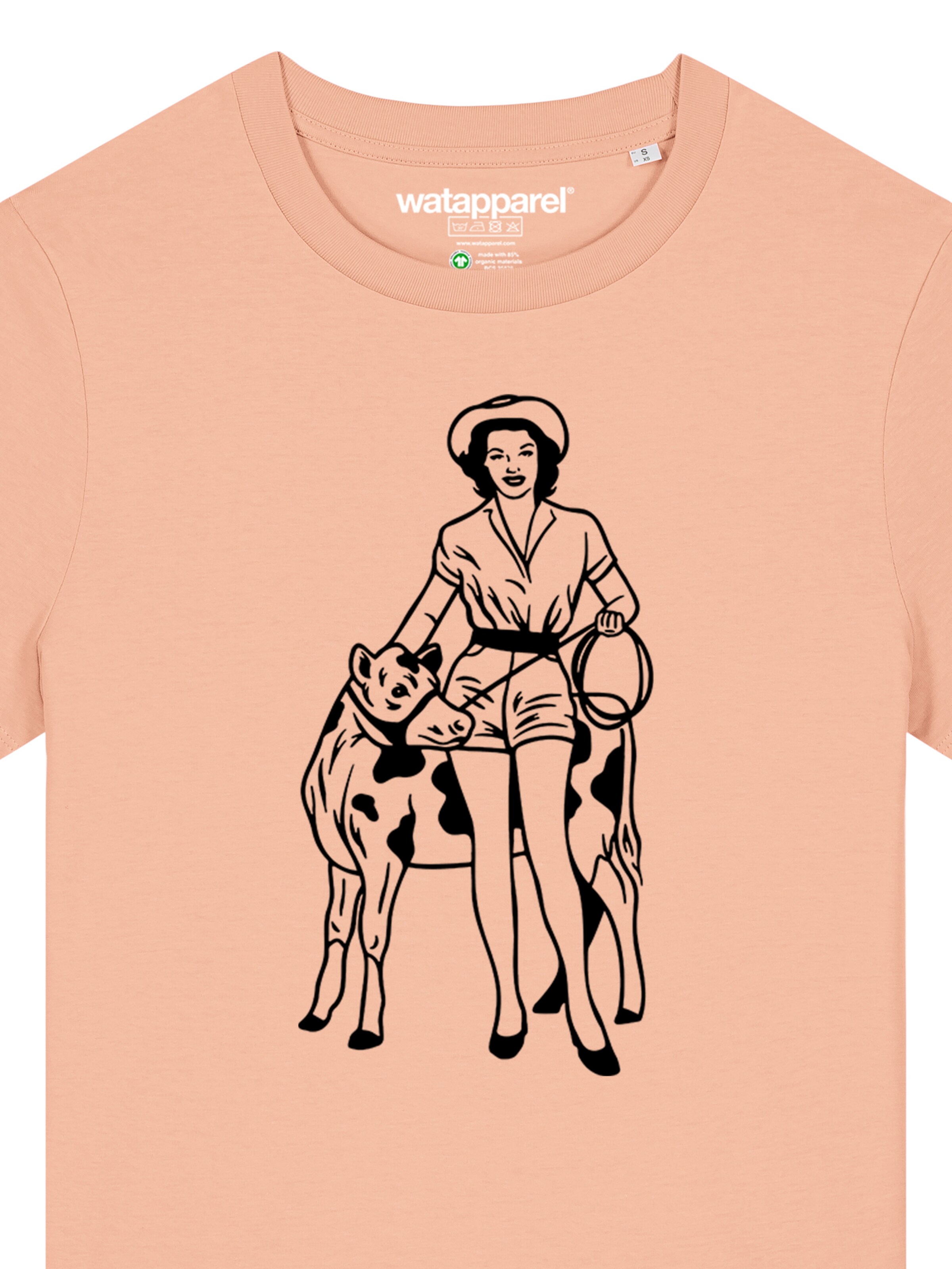 Maglietta 'Cowgirl' di Watapparel in arancione