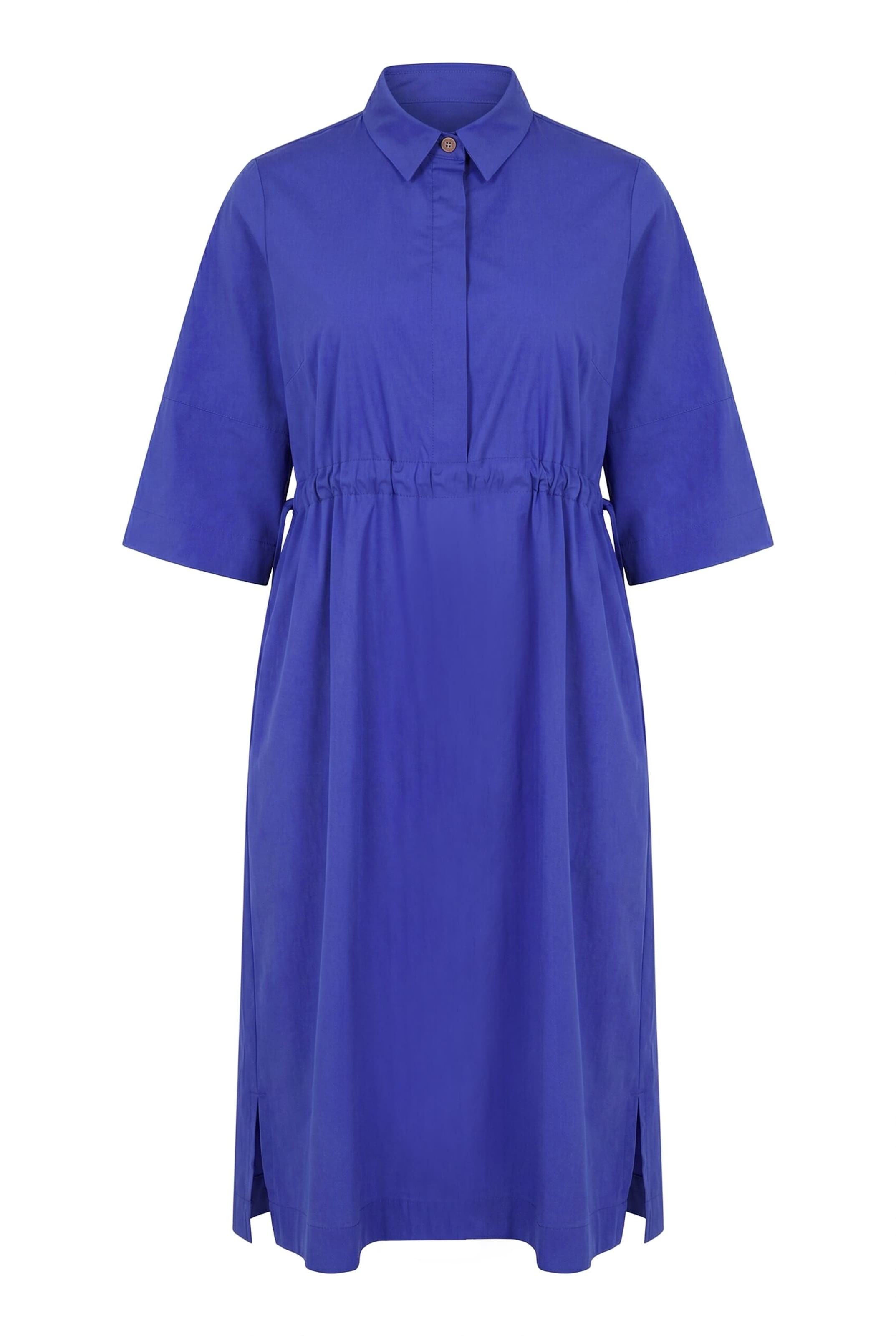 Ulla Popken Kleid in 42-44 in blau / violettblau, Produktansicht