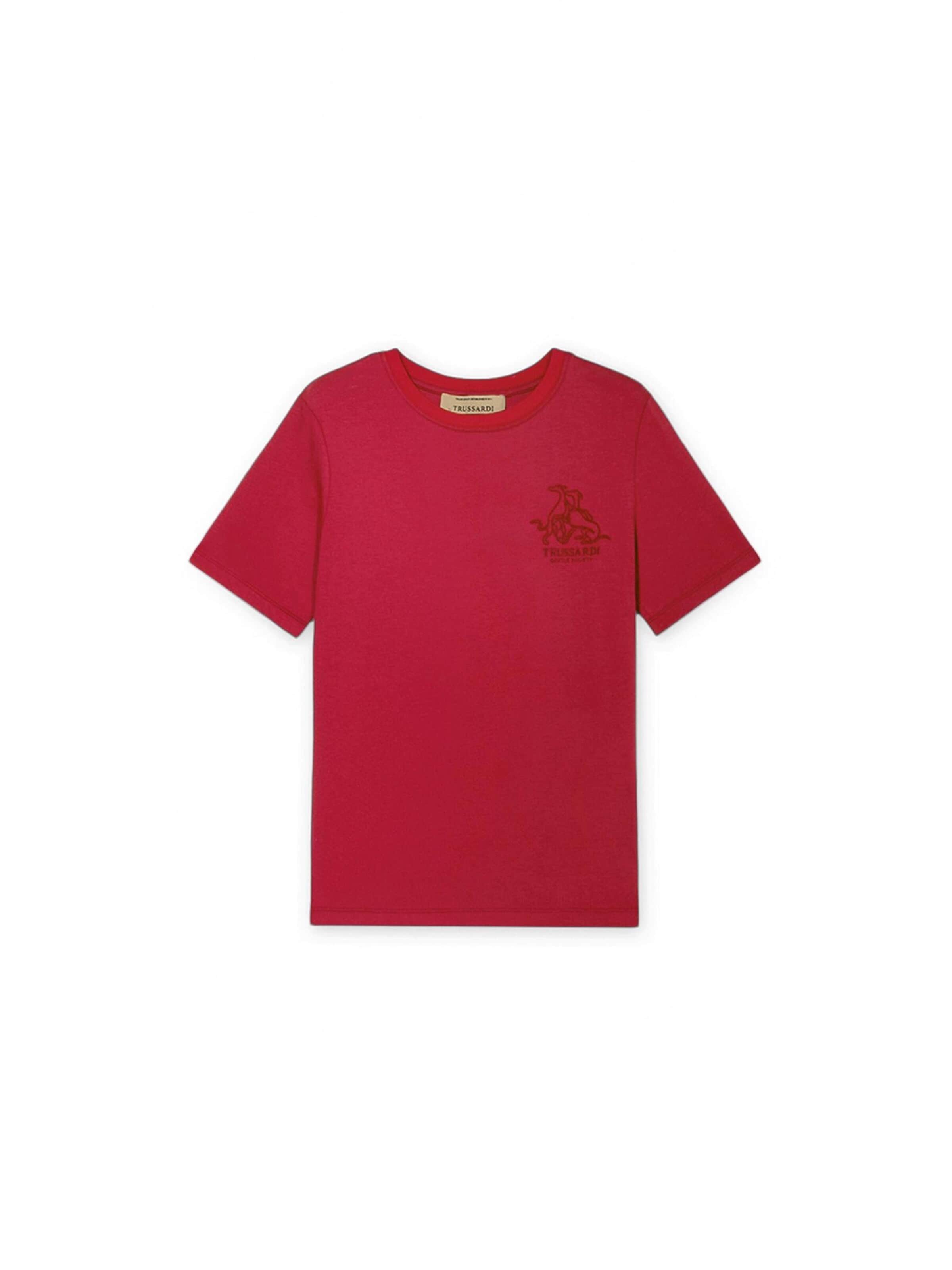 T-shirt Trussardi en rouge : devant