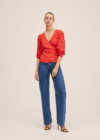 Camicia da donna 'Carol' di MANGO in rosso