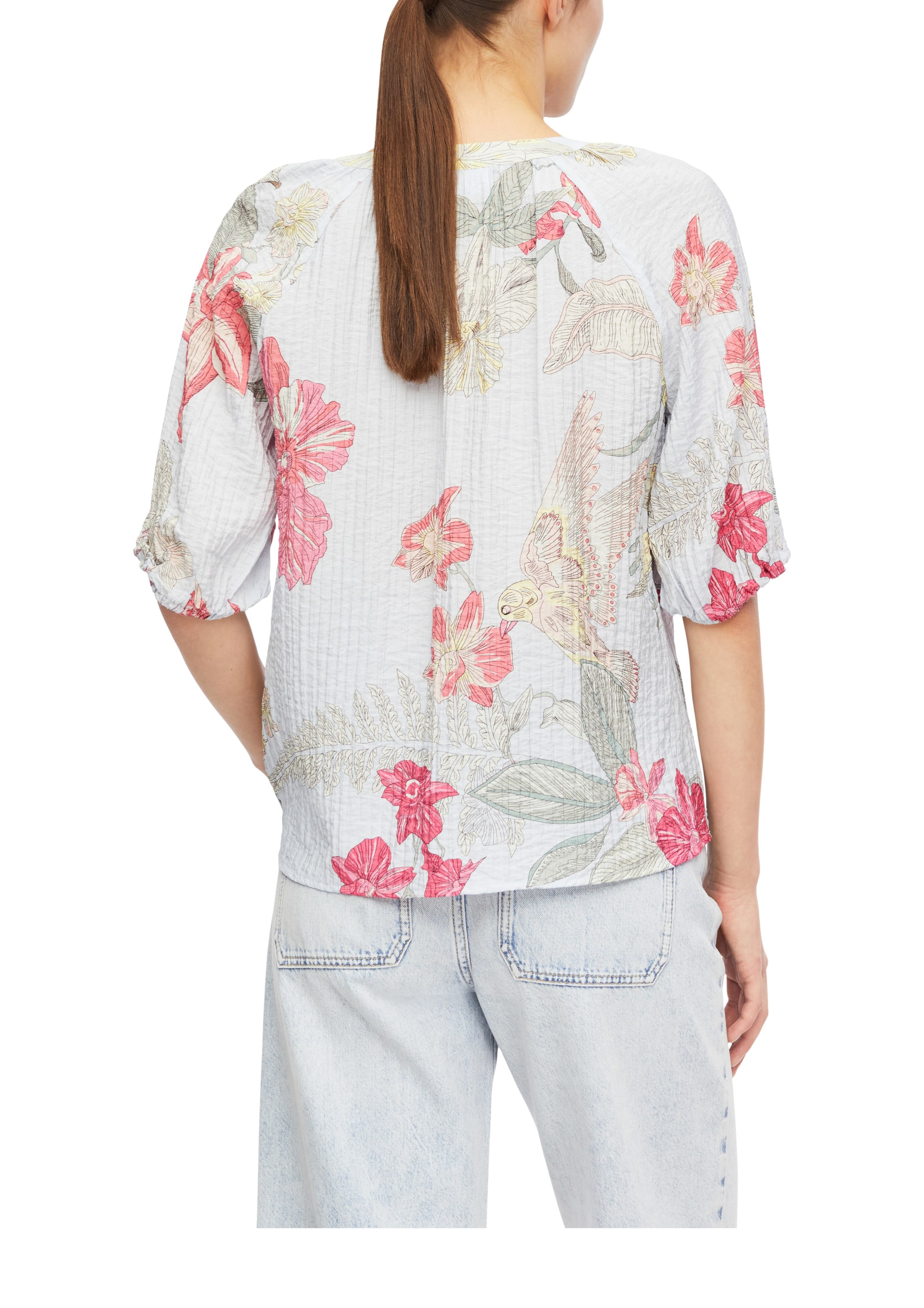 COMMA Bluse in Blau