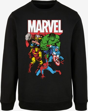 ABSOLUTE CULT Sweatshirt 'Avengers - Marvel Comics Group' in Zwart: voorkant