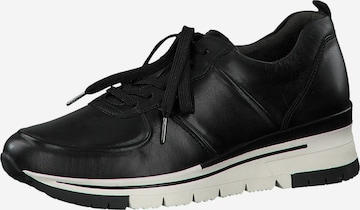 Tamaris Pure Relax Sneakers laag in Zwart: voorkant