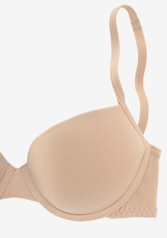 PETITE FLEUR Push-up Bra in Beige