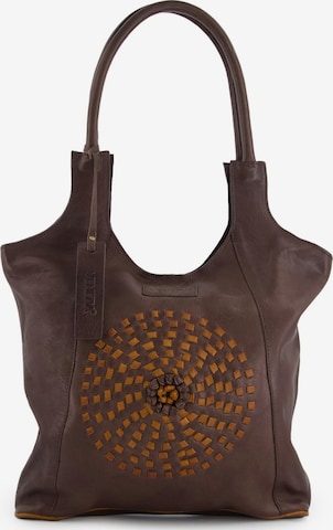 VENEZIA Handtasche in Braun: Vorderseite