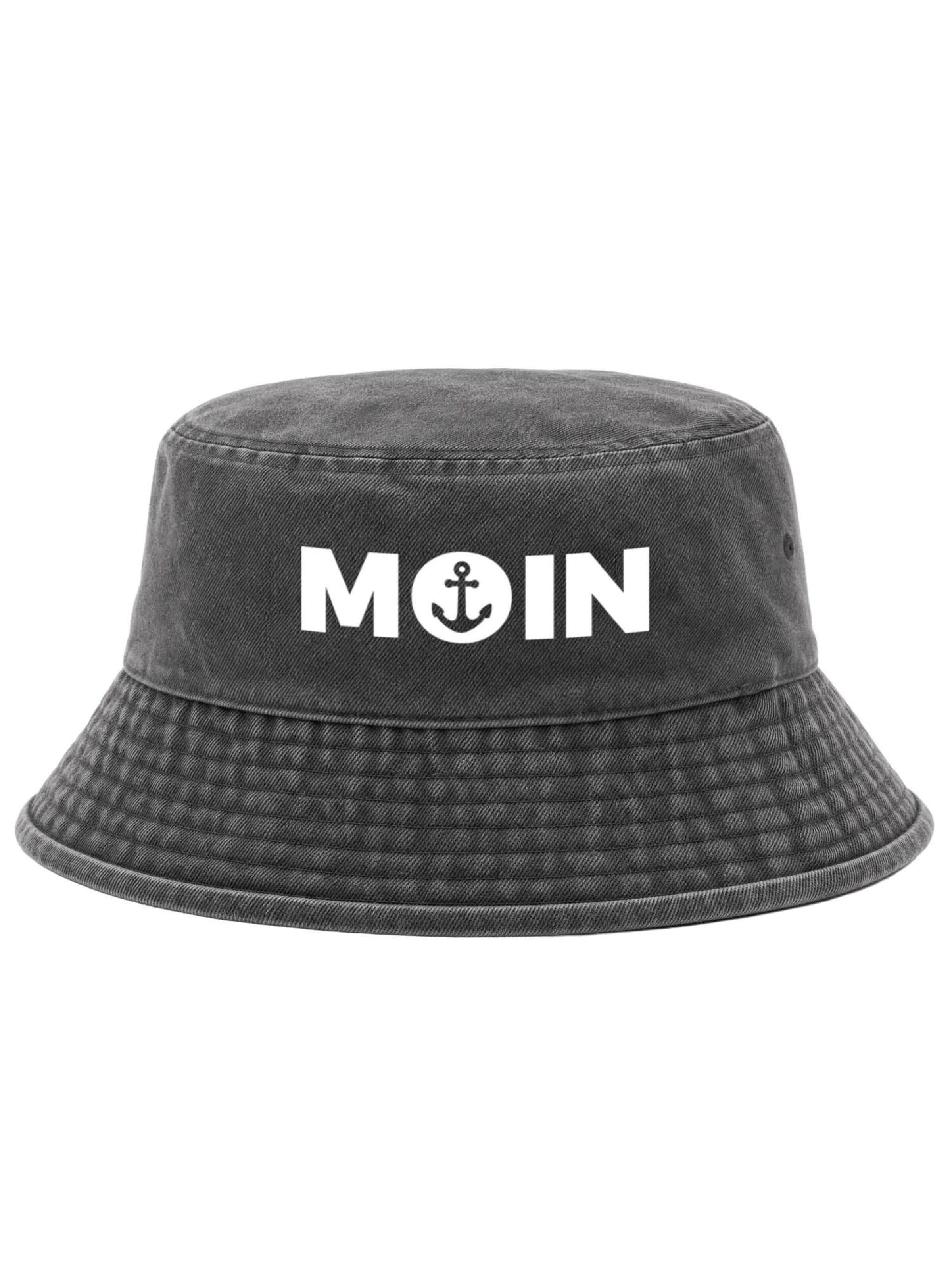 Neverless Hat 'Moin' in Black: front