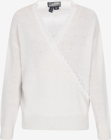 Pulover de la DreiMaster Vintage pe alb: față