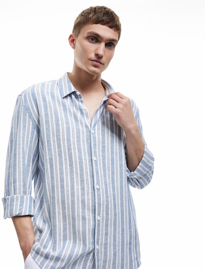 Koton Button Up Shirt in Blue / White, Item view